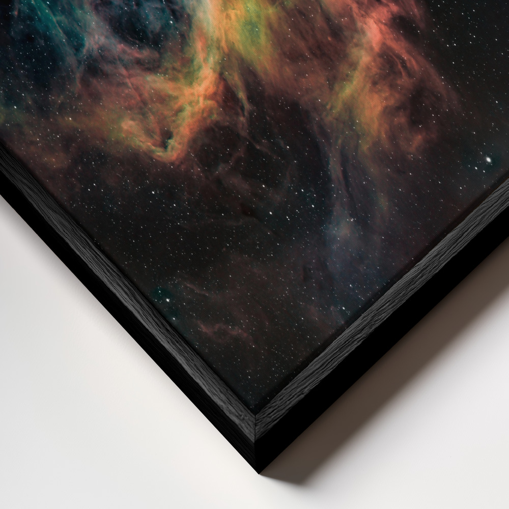 Toile - Carina Nebula cadre en gros plan - cadre noir