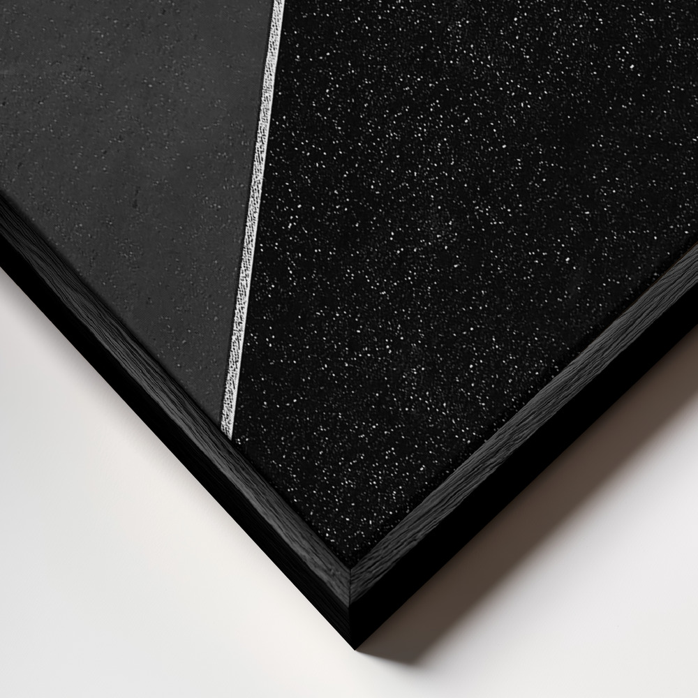 Toile - The minimal shot cadre en gros plan - cadre noir