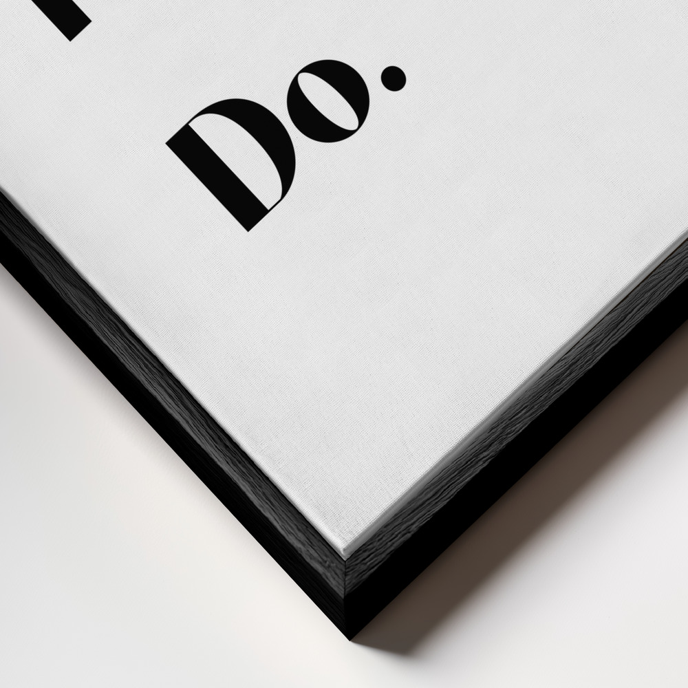 Toile - Dream Plan Do cadre en gros plan - cadre noir