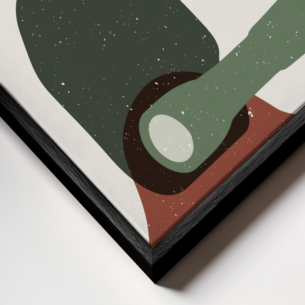 Canvas print - Abstract composition 4 frame close up - black frame