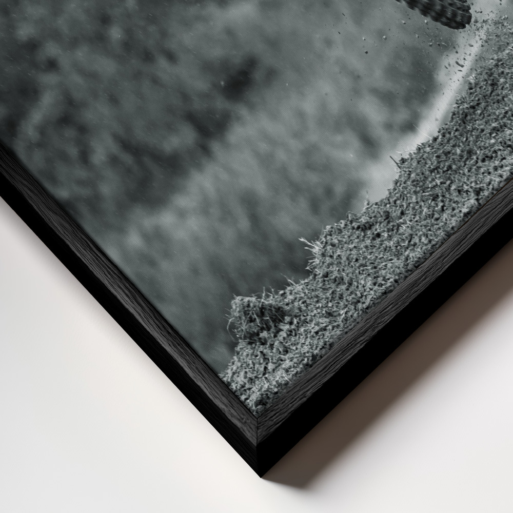 Toile - 19 cadre en gros plan - cadre noir