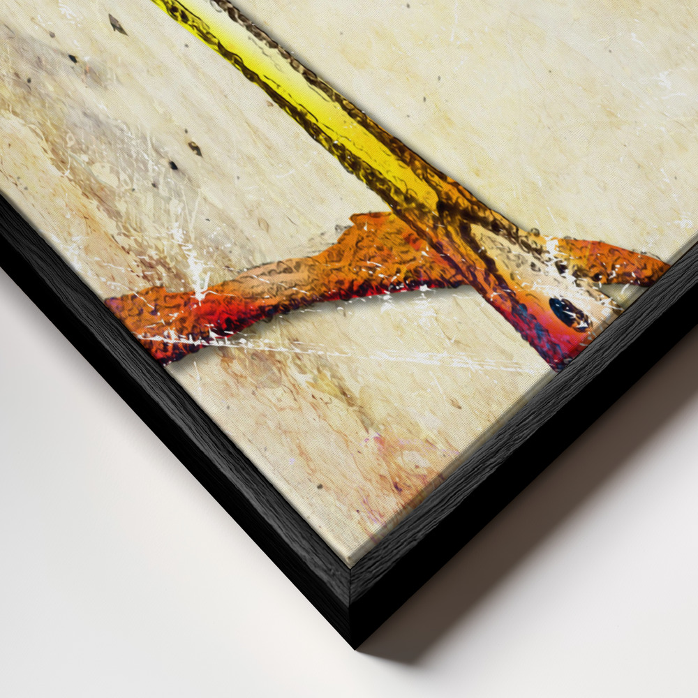 Canvas schilderi - Chains of happiness frame close-up - zwart frame