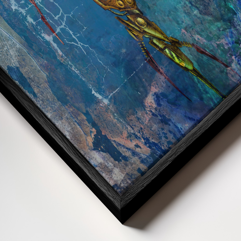 Canvas print - Deep 2 frame close up - black frame