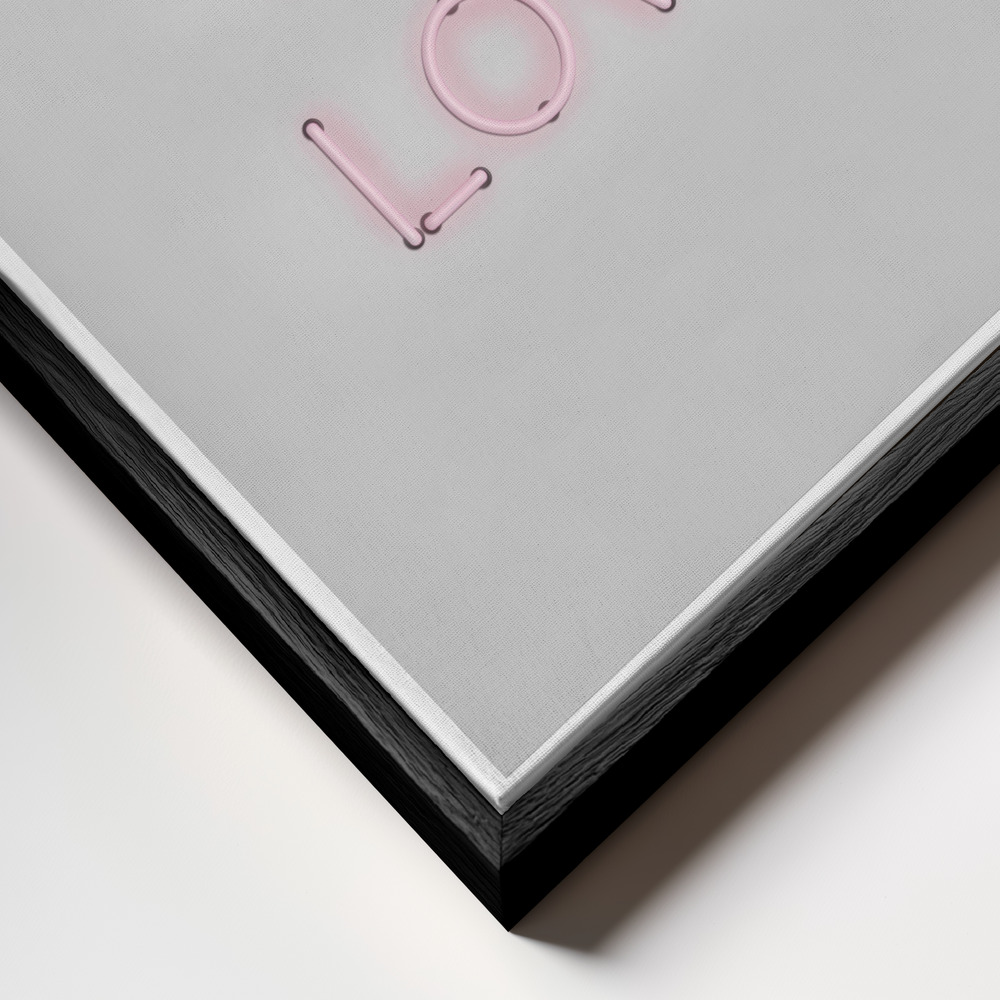 Canvas print - Do What You Love frame close up - black frame