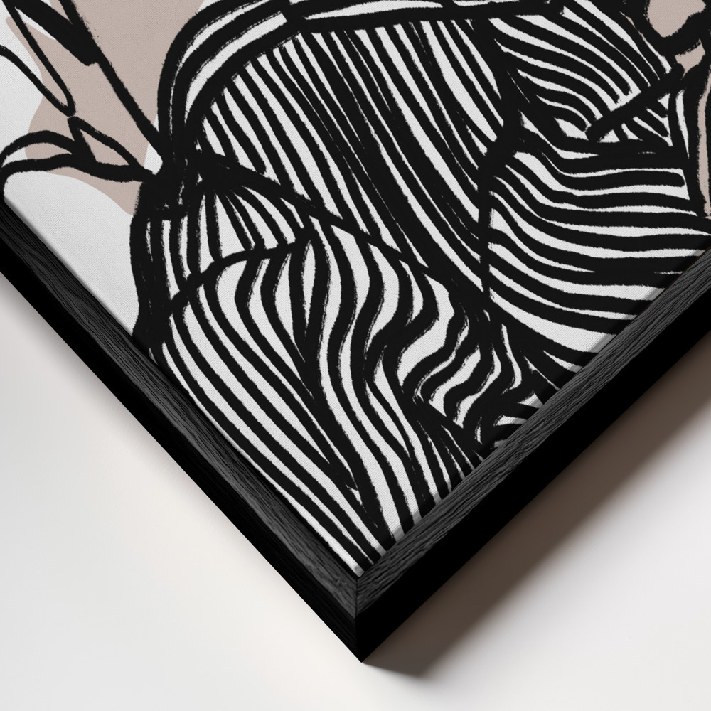 Canvas print - Do You Remember frame close up - black frame