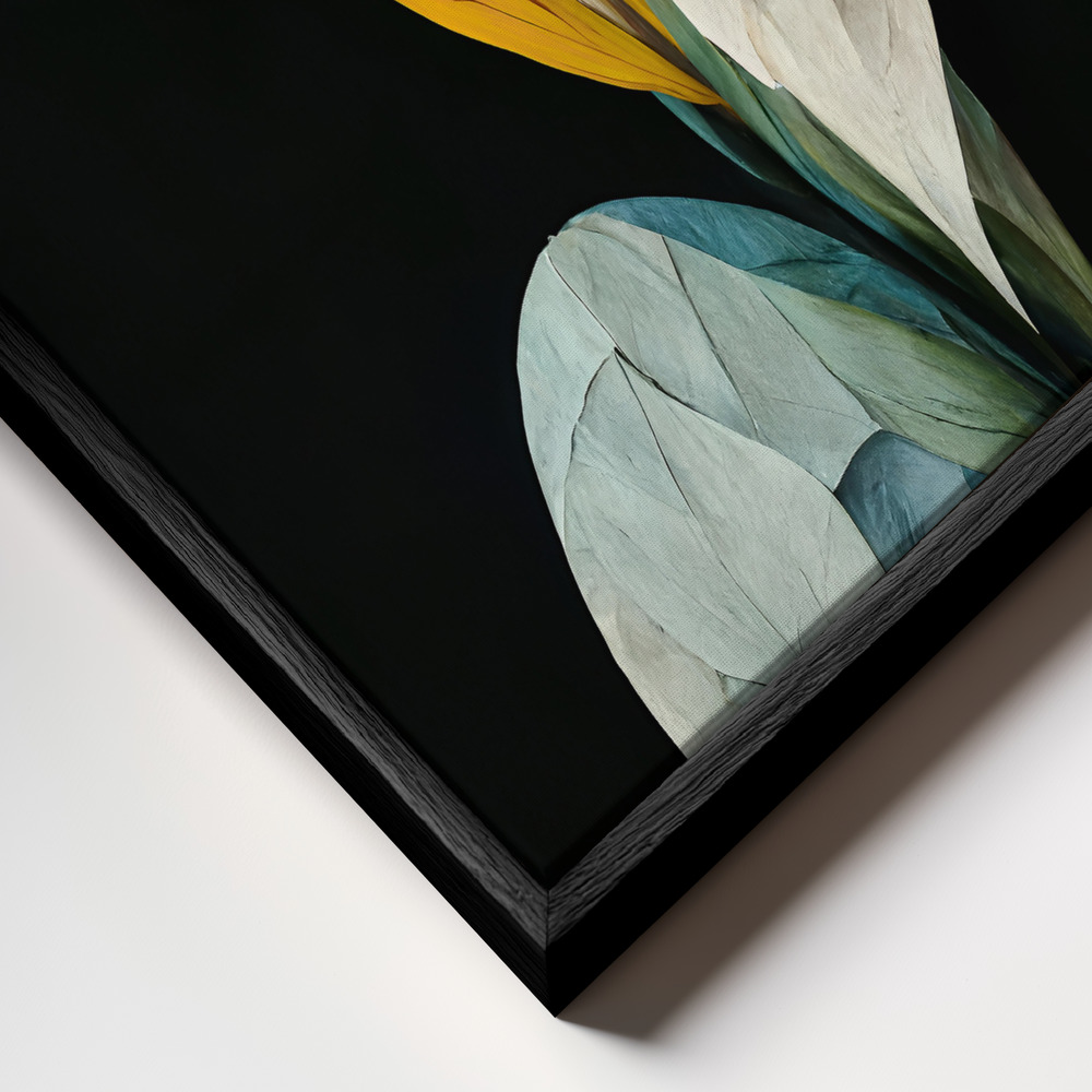 Canvas print - Galodia frame close up - black frame