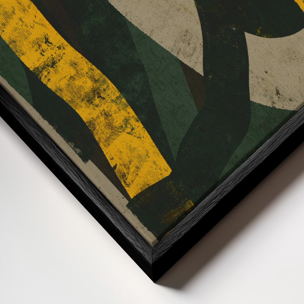 Canvas print - Jungle At Day frame close up - black frame