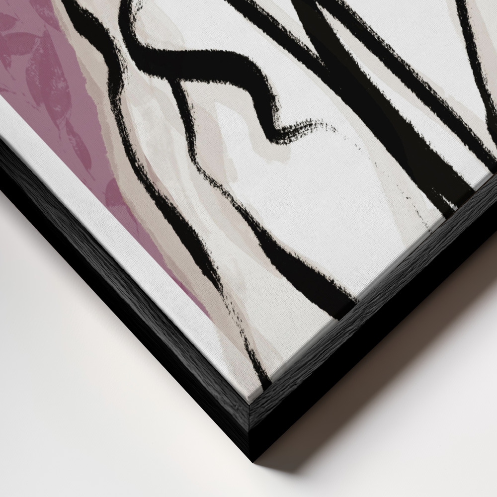 Canvas print - My Way frame close up - black frame