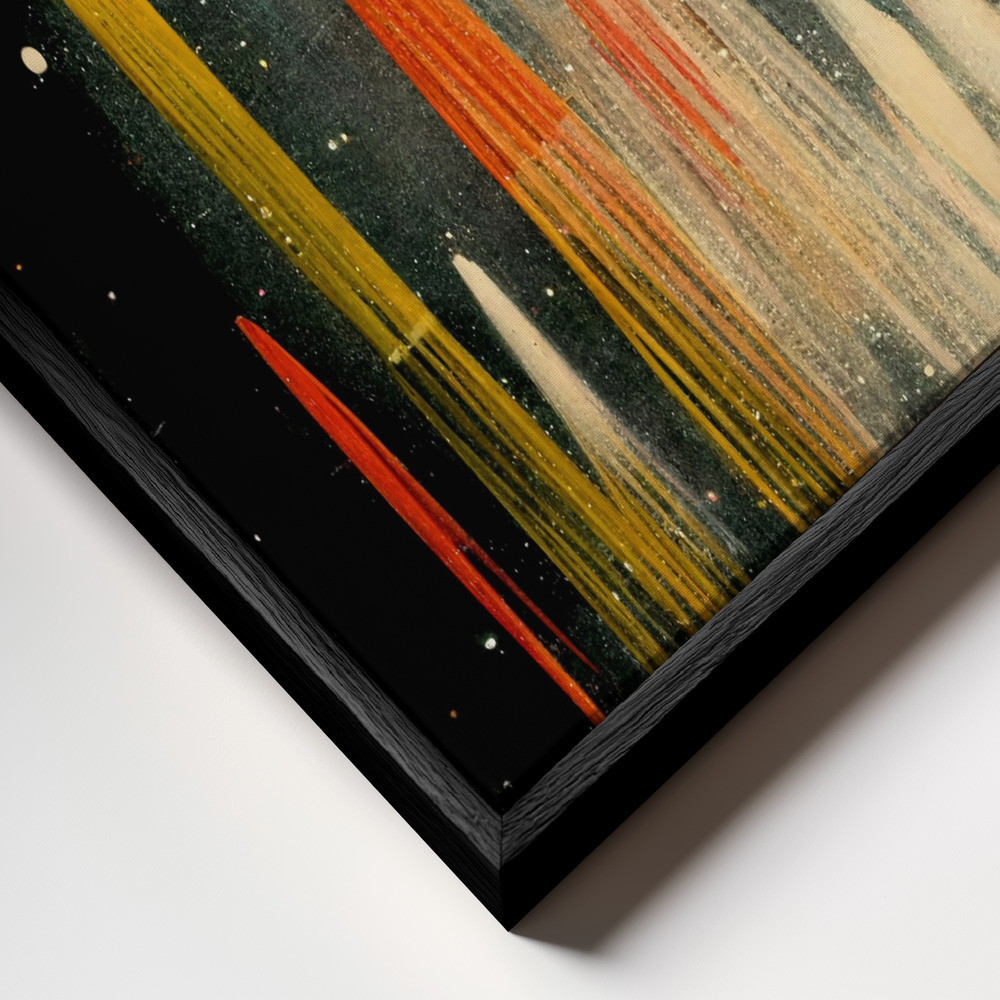 Canvas schilderi - Rockets frame close-up - zwart frame