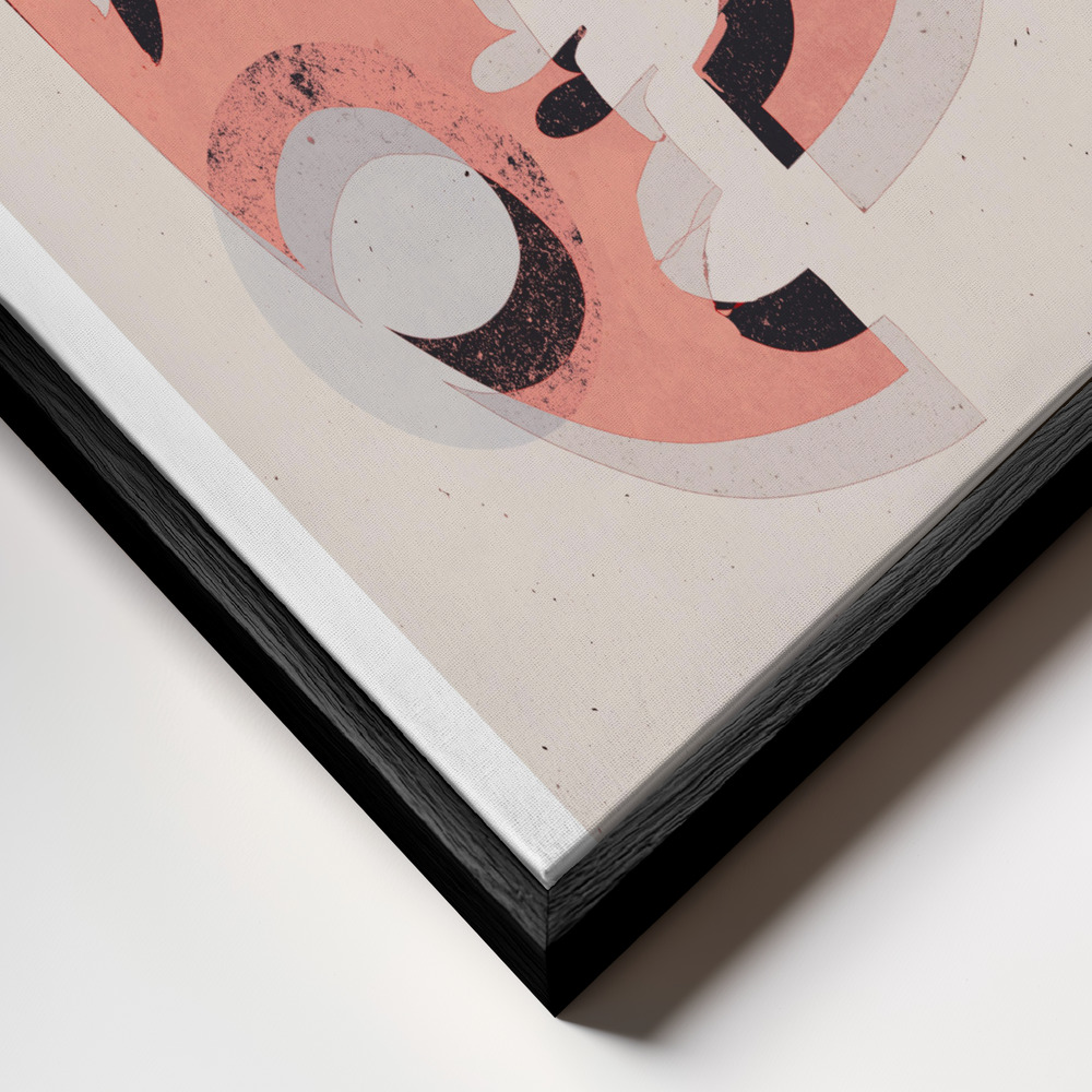 Toile - The Mask (Light) cadre en gros plan - cadre noir