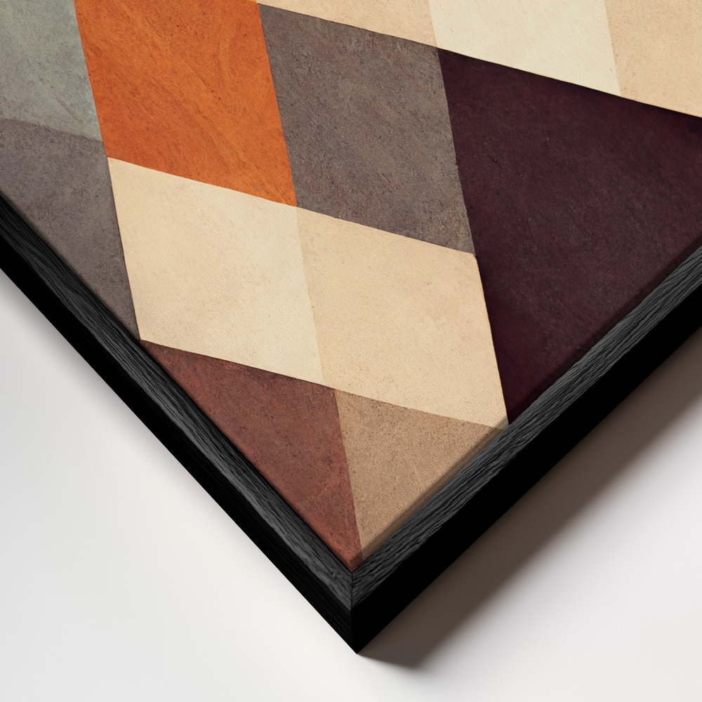 Canvas print - The Pyramid frame close up - black frame