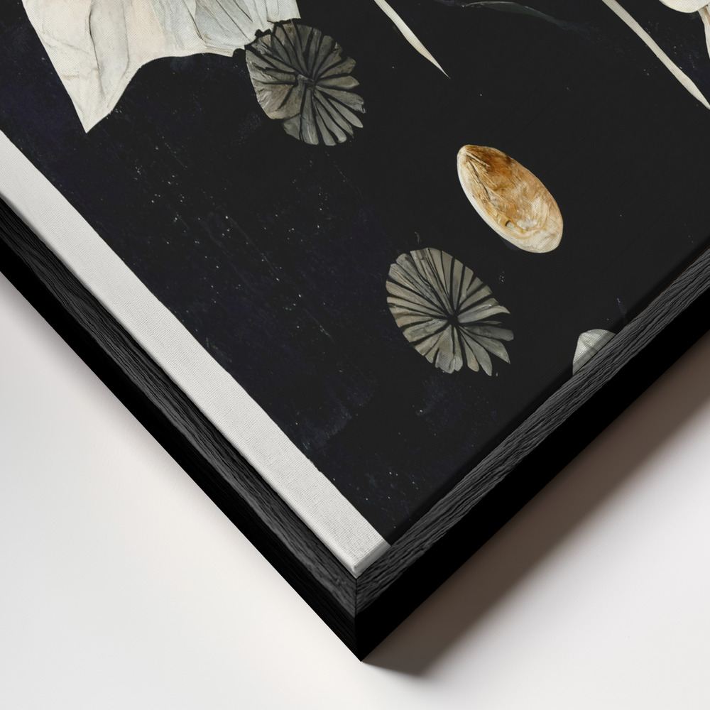 Canvas print - The Seed frame close up - black frame