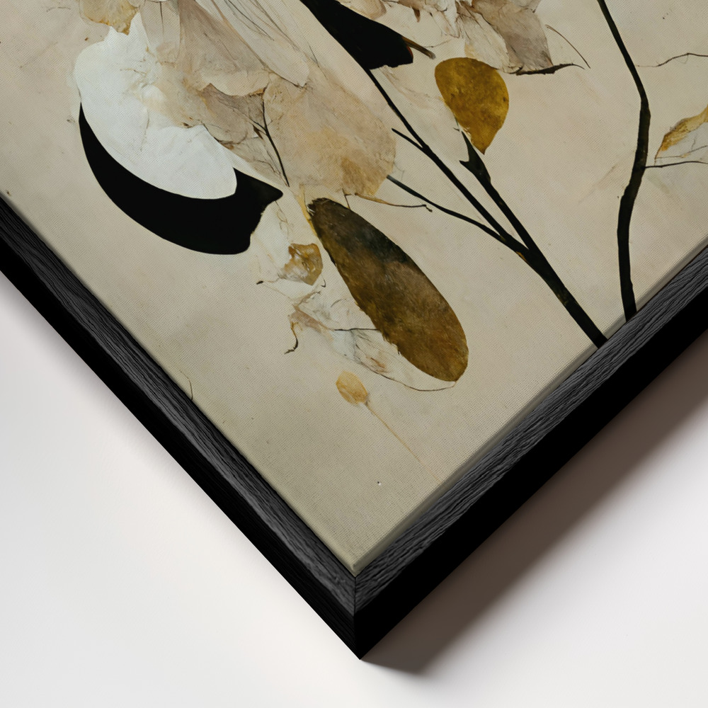 Toile - Tree Of Luck cadre en gros plan - cadre noir