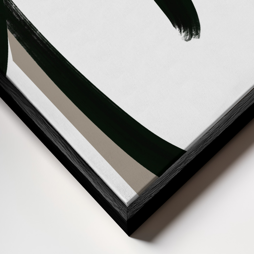 Canvas print - Closer frame close up - black frame