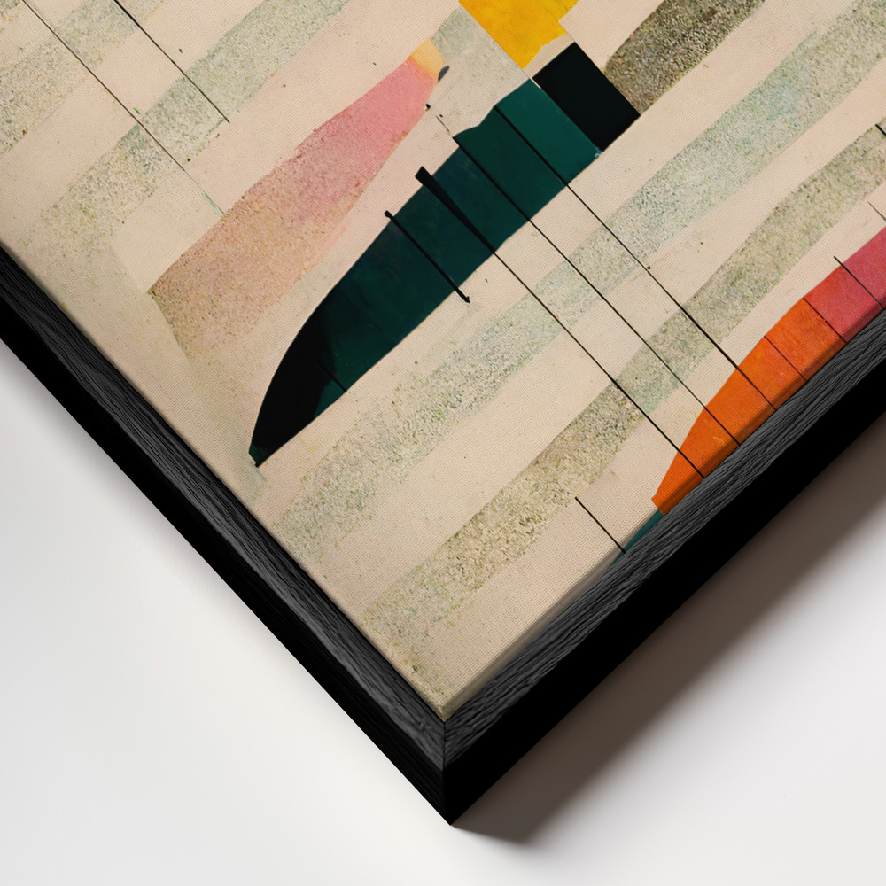 Canvas print - Hagn frame close up - black frame