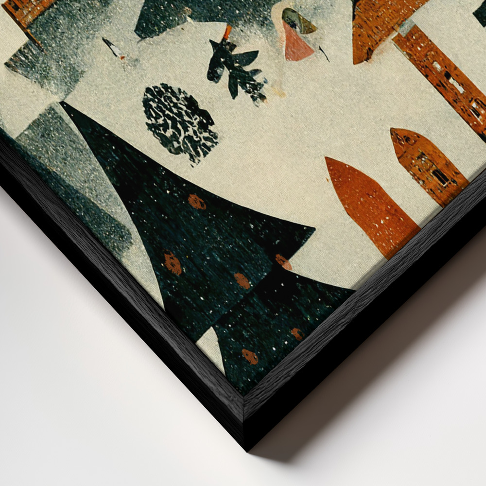 Toile - Before Christmas cadre en gros plan - cadre noir