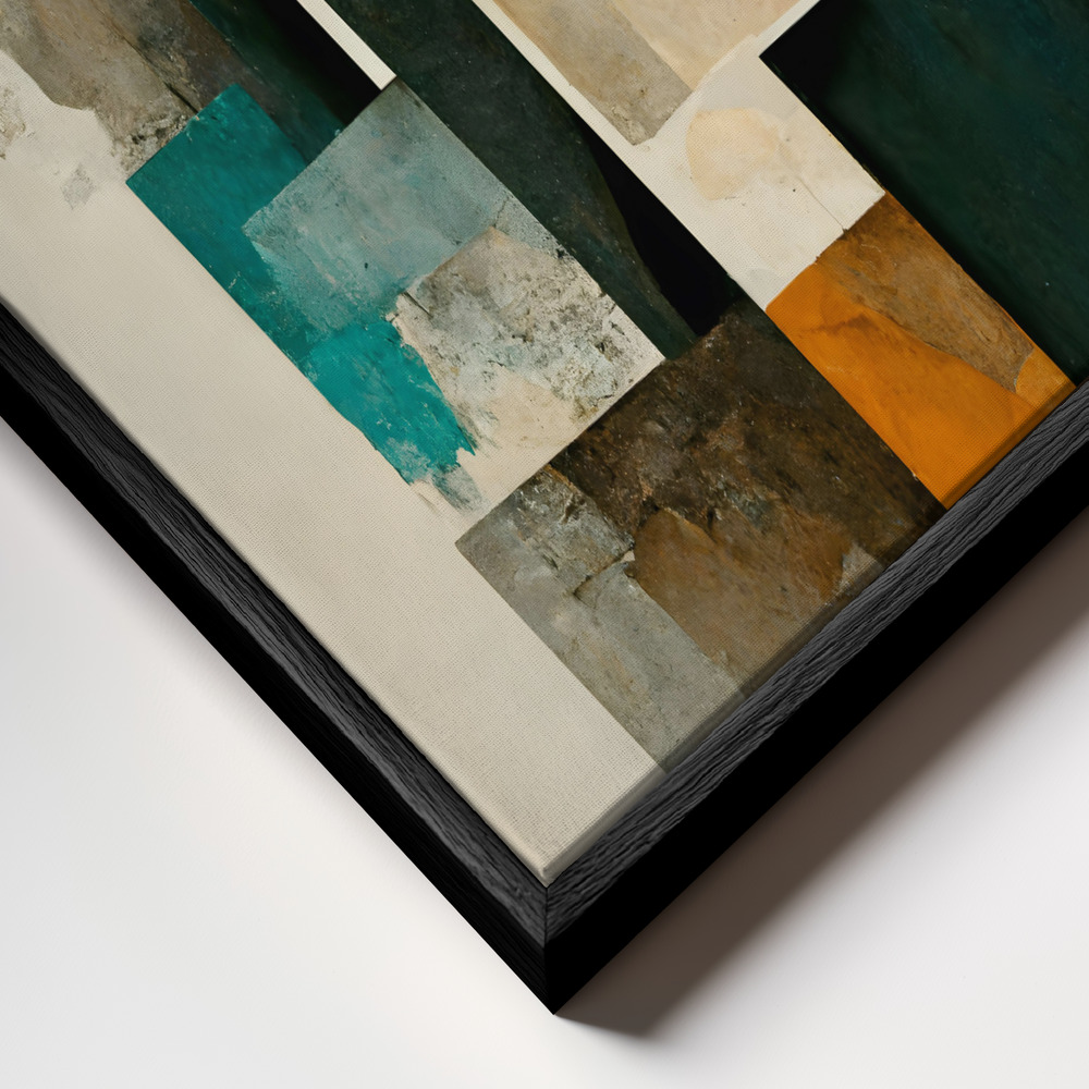 Toile - Abstract Arrangement cadre en gros plan - cadre noir