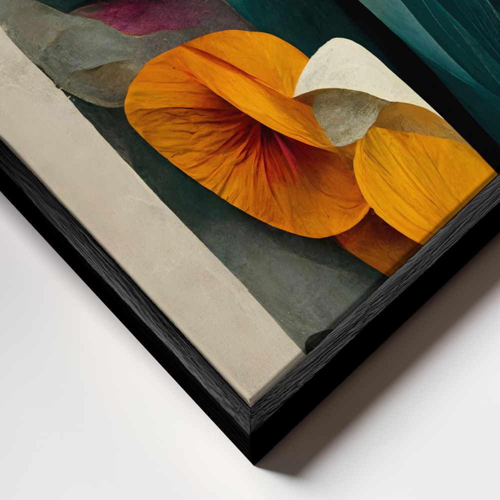 Stampe su tela - In The Garden primo piano della cornice - cornice nera