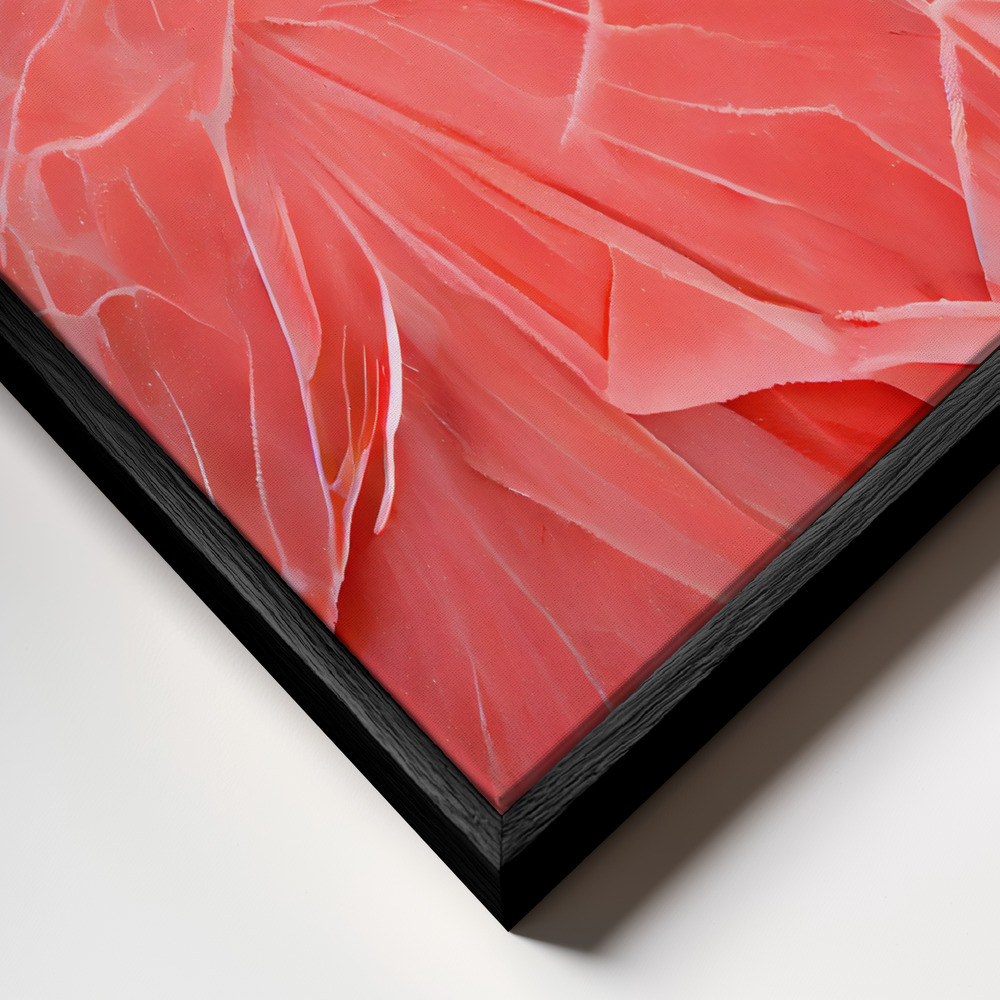 Canvas print - Coral Beach frame close up - black frame
