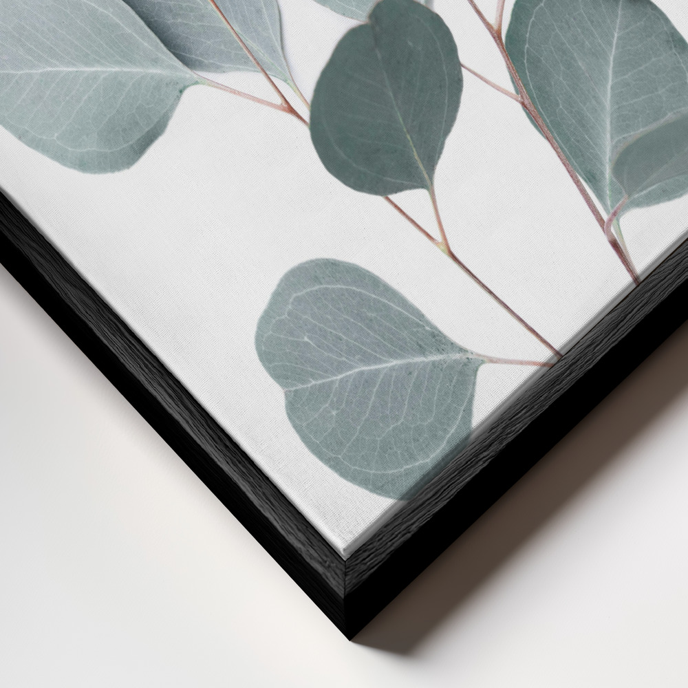 Canvas print - Silverdollar frame close up - black frame