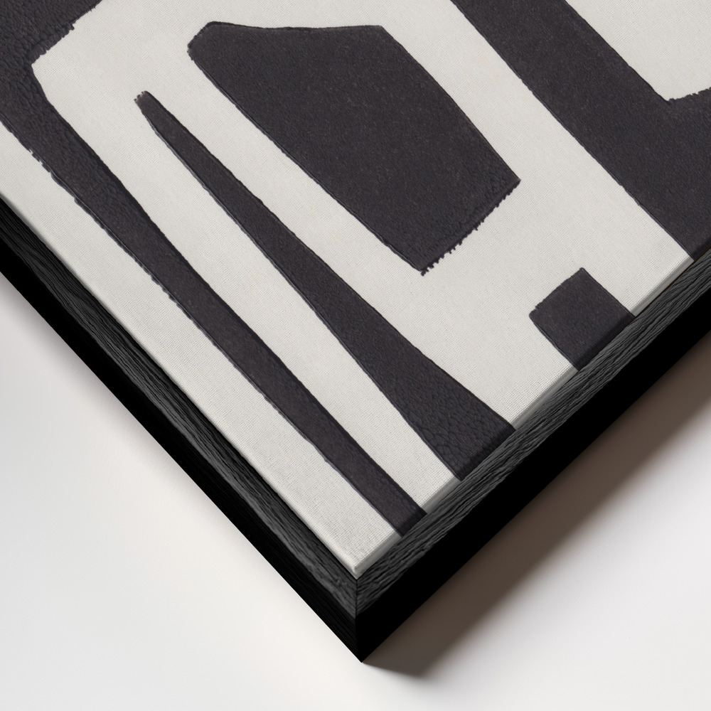 Canvas schilderi - Neighbourhood frame close-up - zwart frame
