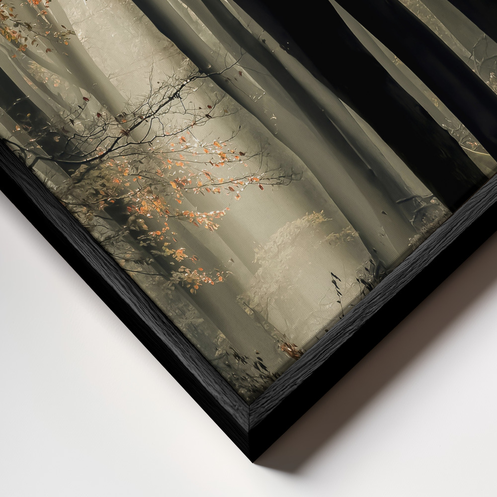 Canvas schilderi - Speulderbos frame close-up - zwart frame