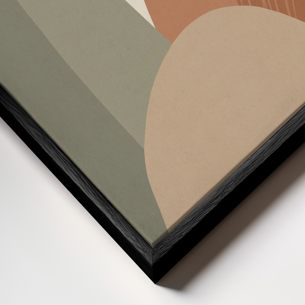 Stampe su tela - Mountains #2 primo piano della cornice - cornice nera