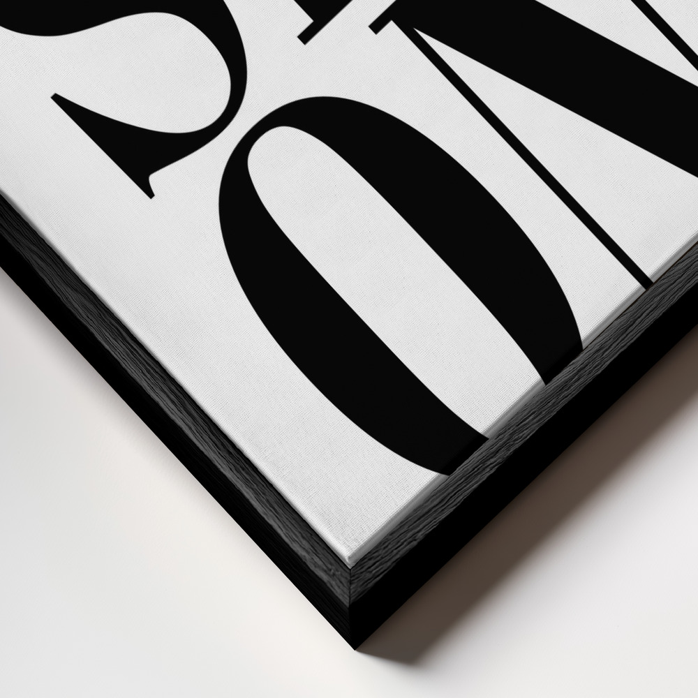 Canvas print - FASHION frame close up - black frame