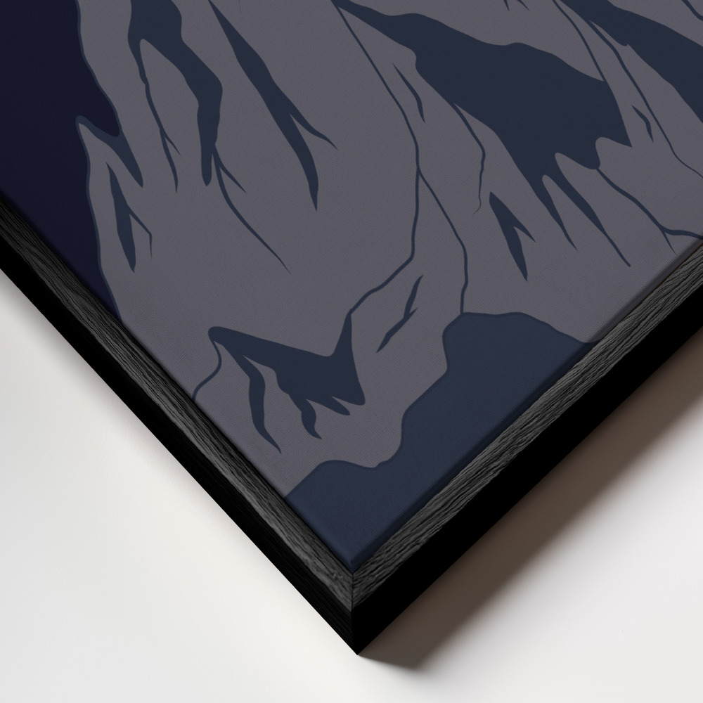 Canvas print - GOOD NIGHT frame close up - black frame