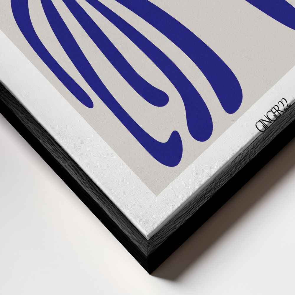 Stampe su tela - New Monstera primo piano della cornice - cornice nera