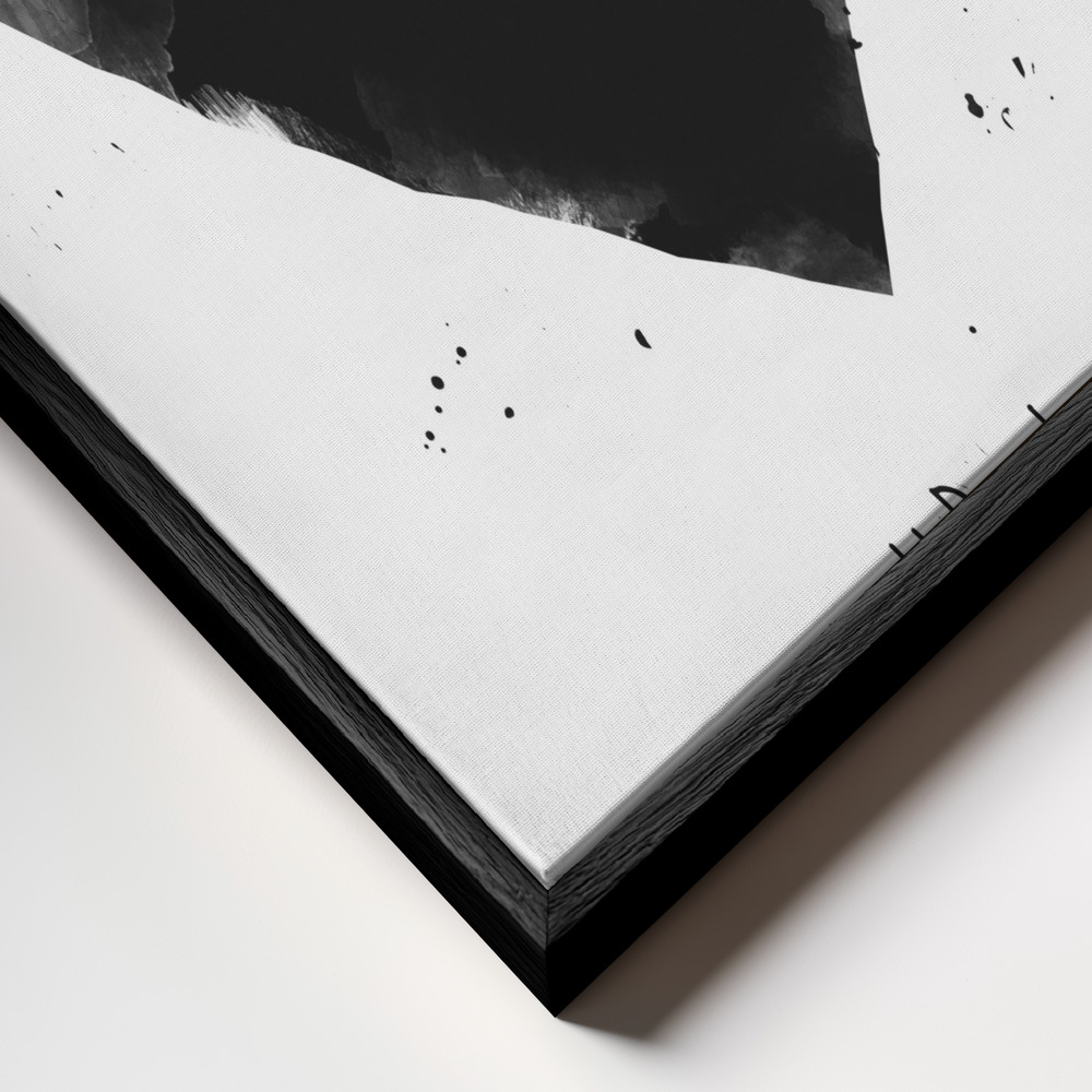 Leinwandbild - How deep is your love rahmen Nahaufnahme - schwarzer Rahmen