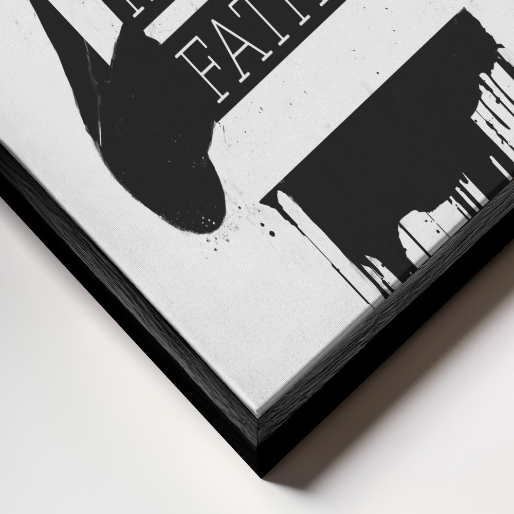 Leinwandbild - I'm your father II rahmen Nahaufnahme - schwarzer Rahmen