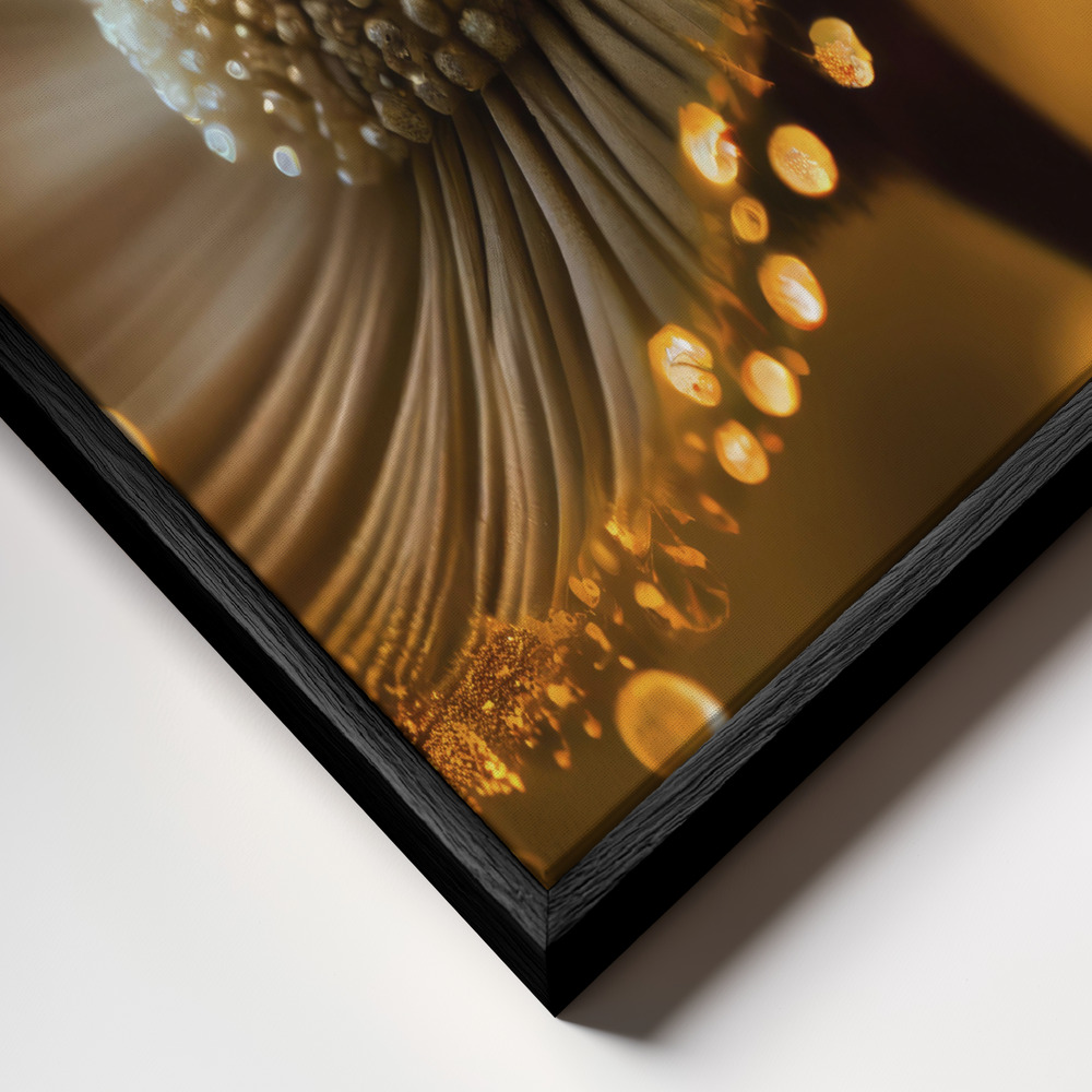 Canvas print - Golden Hour frame close up - black frame