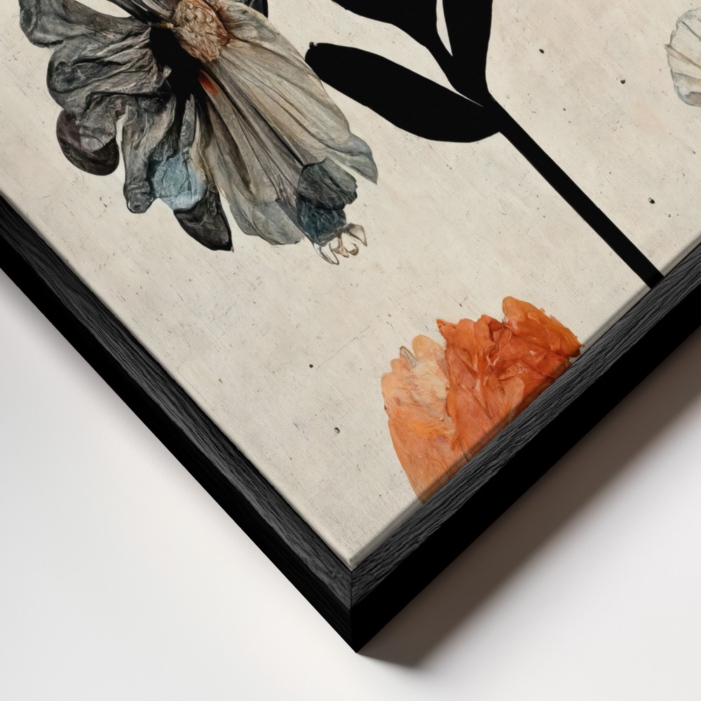 Canvas print - Stribula Cosa frame close up - black frame