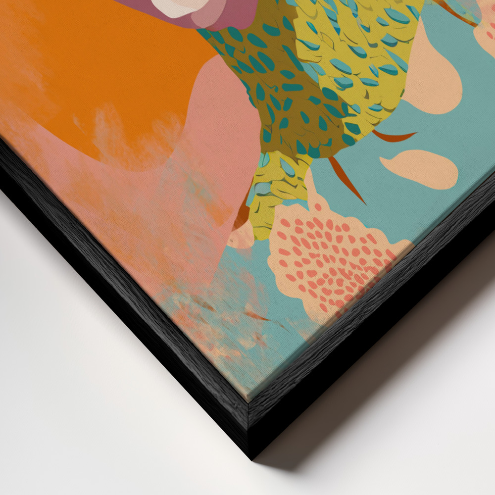 Canvas print - Fashion Moments frame close up - black frame