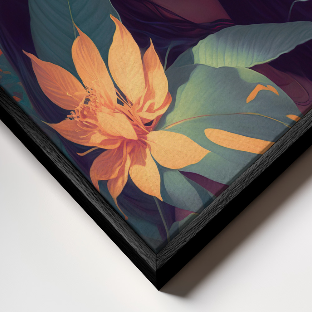 Canvas schilderi - Natural  Beauty frame close-up - zwart frame