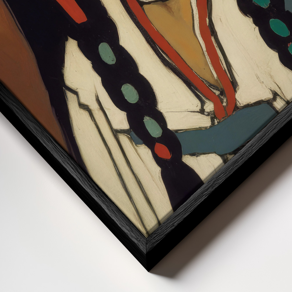 Canvas print - The Daughter Of Ashok frame close up - black frame