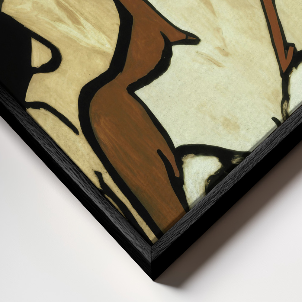 Canvas print - The Soul Sisters frame close up - black frame