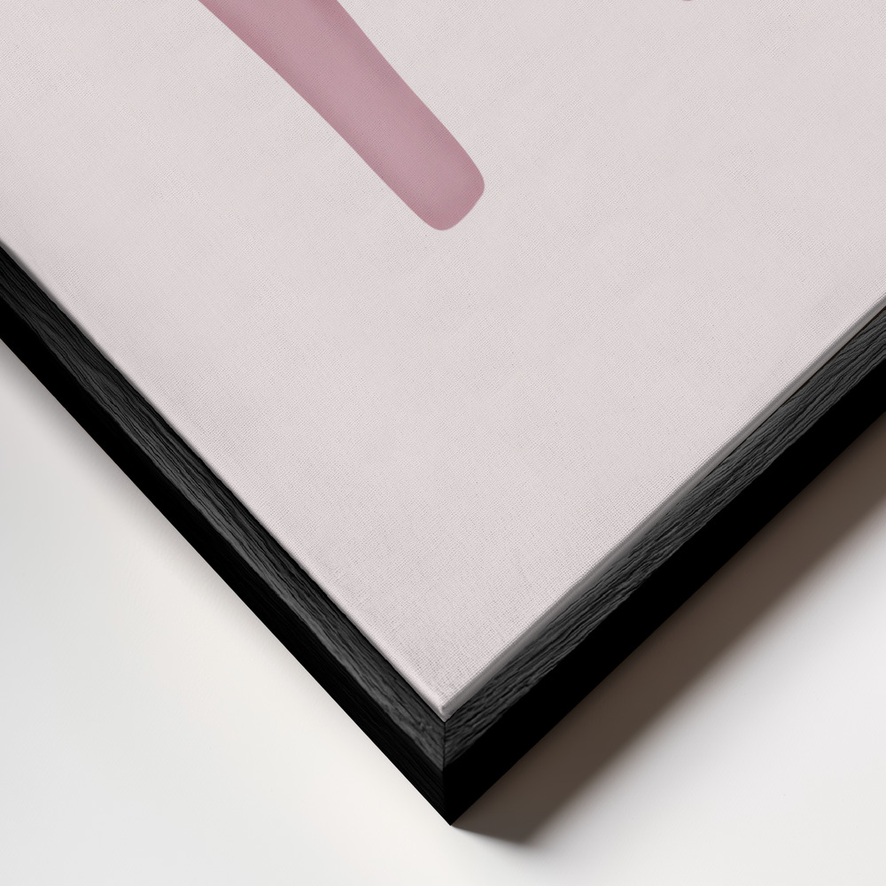 Canvas taulu - Dalaponny kehys lähikuvassa - musta kehys