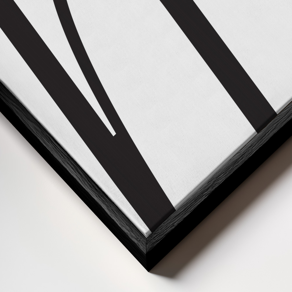 Canvas schilderi - Homebody definition frame close-up - zwart frame