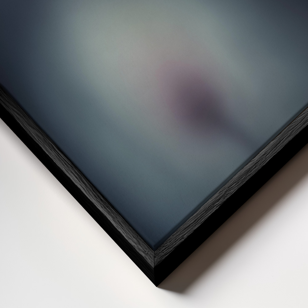 Canvas print - Dreamy Flower frame close up - black frame