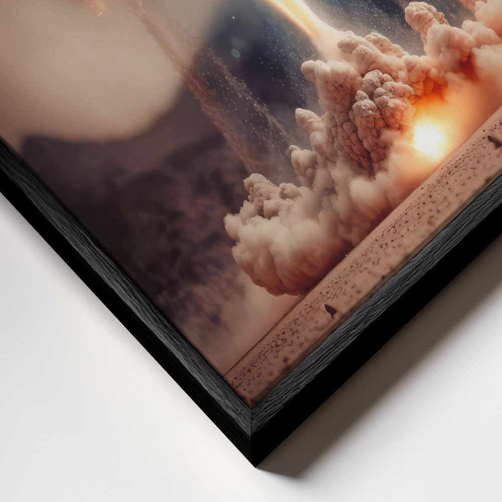 Toile - Planet 73 A cadre en gros plan - cadre noir