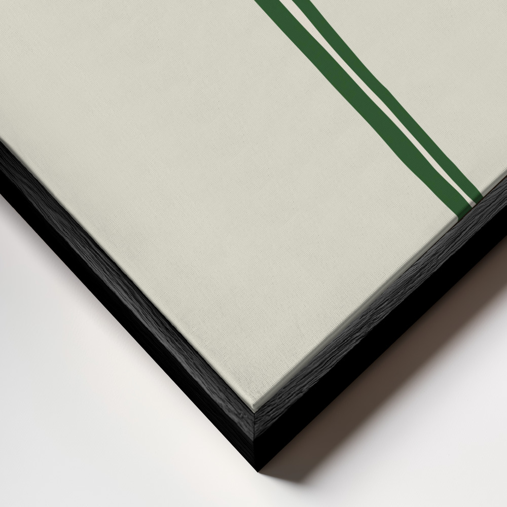 Canvas schilderi - Cocktail Green frame close-up - zwart frame