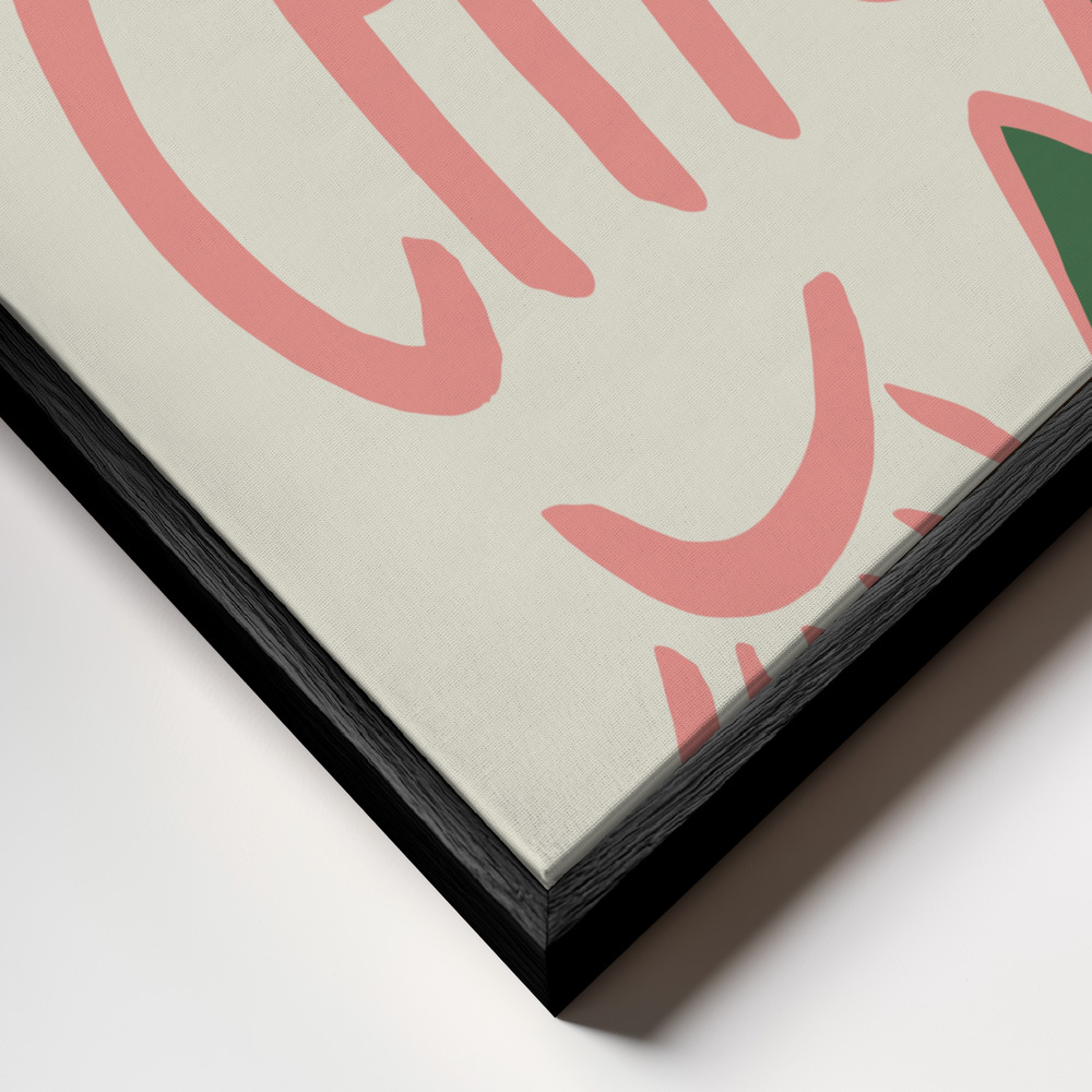 Canvas schilderi - Tres Chic frame close-up - zwart frame