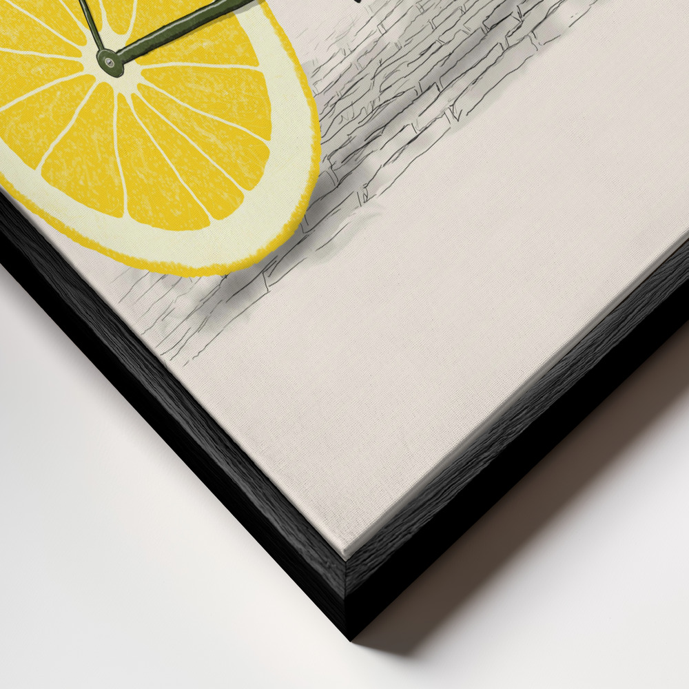 Toile - Zest cadre en gros plan - cadre noir