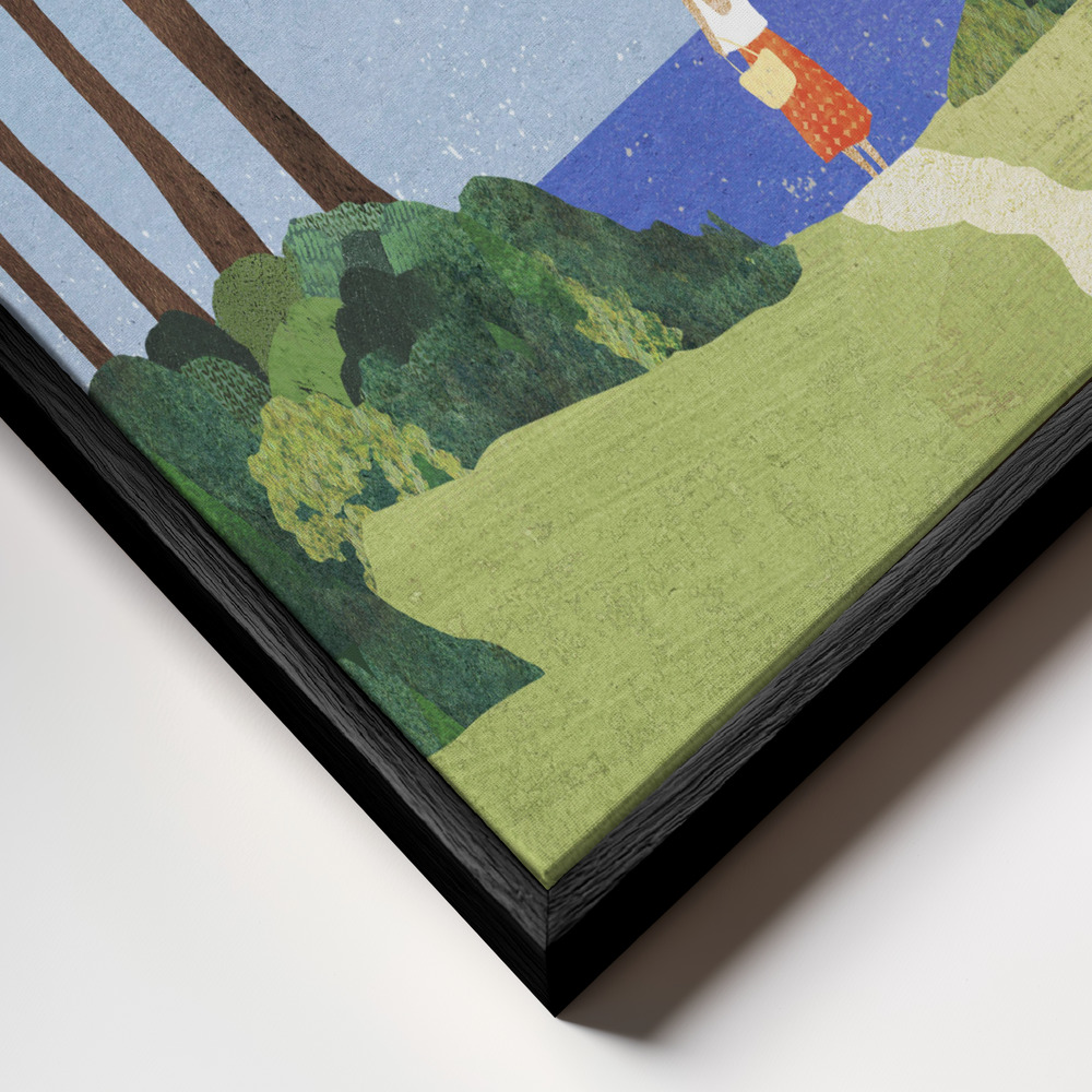 Canvas schilderi - Day Trip frame close-up - zwart frame