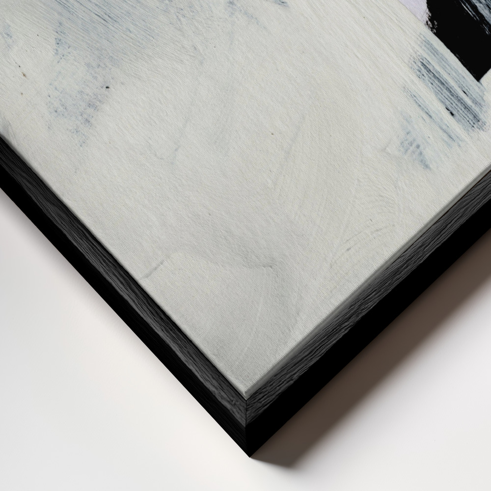 Canvas print - Beyond frame close up - black frame