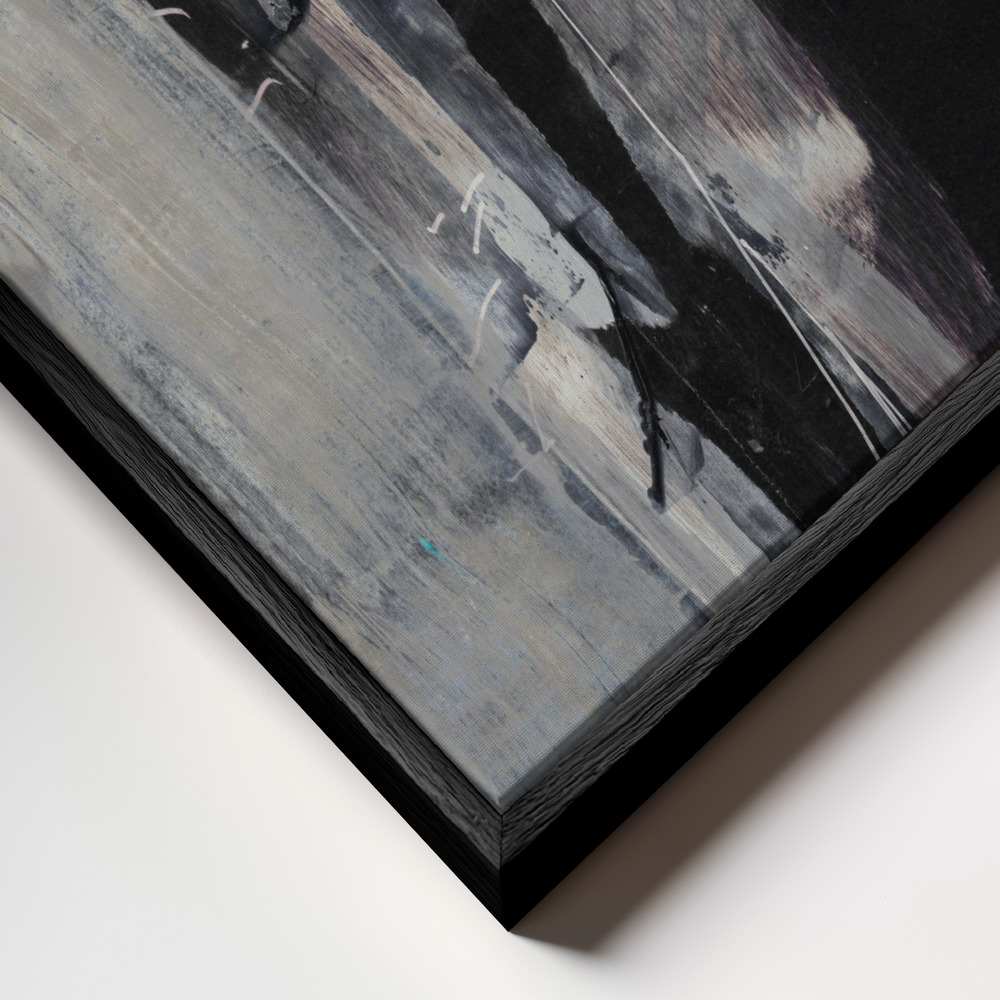 Toile - Falling cadre en gros plan - cadre noir