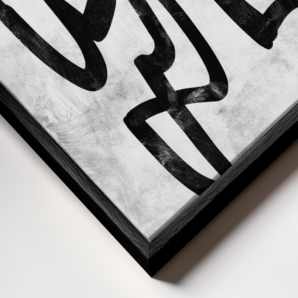 Toile - Storyline cadre en gros plan - cadre noir