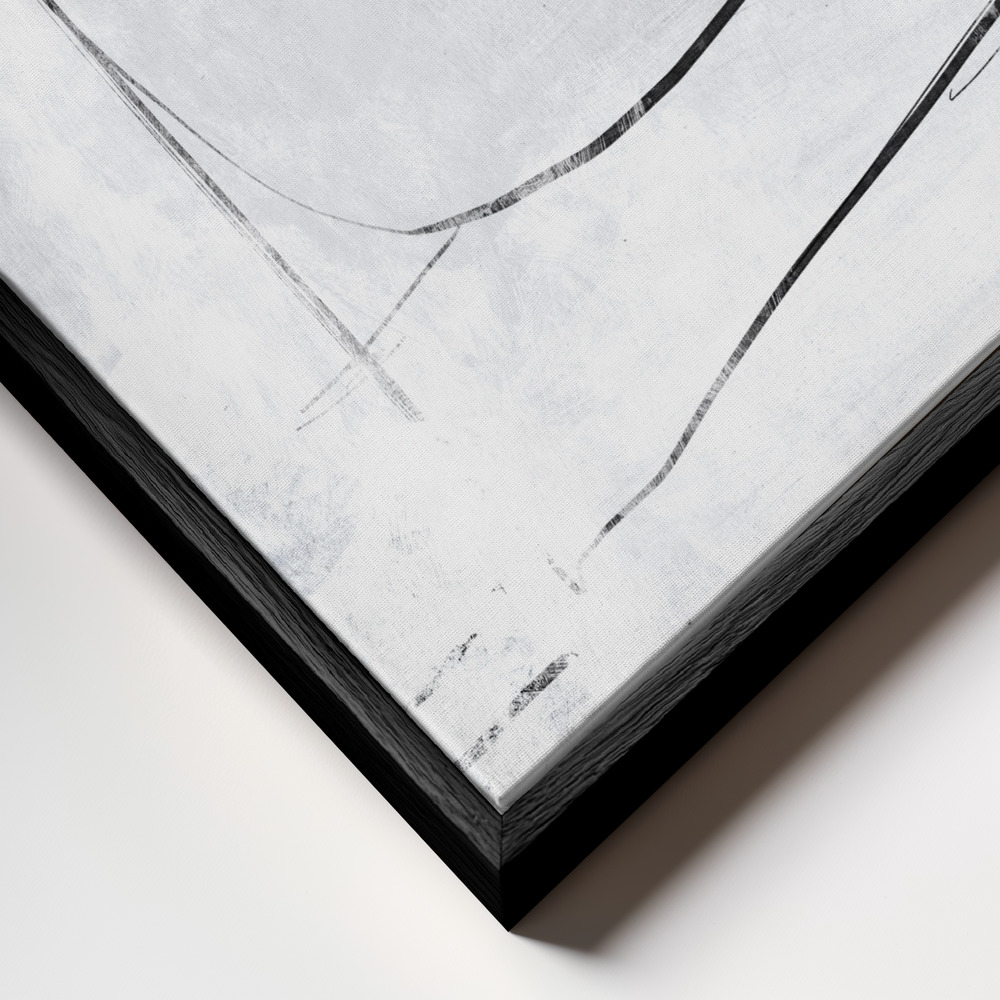 Canvas schilderi - Mood frame close-up - zwart frame